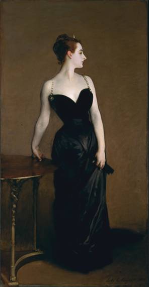 Madame Pierre Gautreau Madame X  1884  	by John Singer Sargent 1856-1925    	The Metropolitan Museum of Art New York NY    16.53
